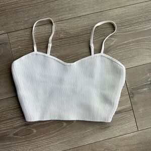 Babaton | SCULPT KNIT SWEETHEART TANK Ribbed Top